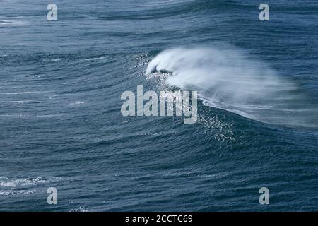 Big ocean waves perfect for surfing Stock Photo