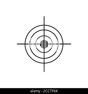 Black aim cross target vector illustration symbol Stock Vector
