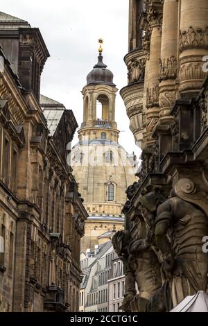 Dresden, Saxony / Germany : View of the Frauenkirche Dresden, Germany Stock Photo