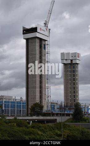 Hotel La Tour - a luxury hotel under construction in Central Milton Keynes. Stock Photo