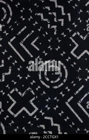 Geometric Pattern on Fabric Stock Photo