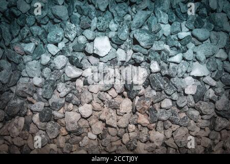 Background of small colored pebbles as texture Stock Photo