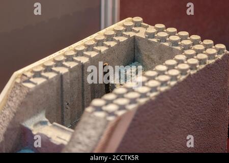 thermo blocks for the construction of buildings Stock Photo