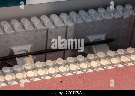 thermo blocks for the construction of buildings Stock Photo