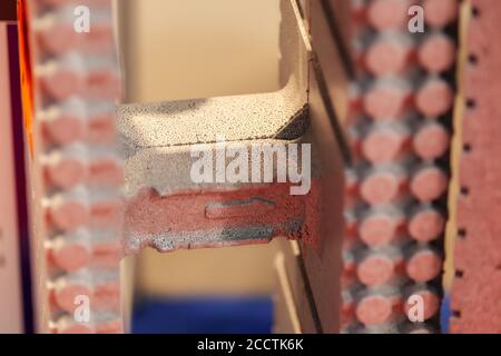 thermo blocks for the construction of buildings Stock Photo