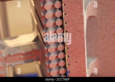 thermo blocks for the construction of buildings Stock Photo