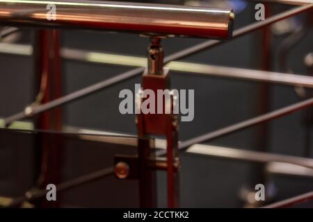 ornamental metal fences for balconies and stairs Stock Photo