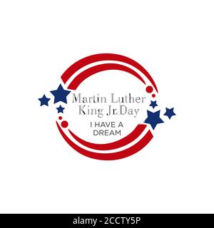 martin luther king day banner layout design, vector illustration Stock Vector