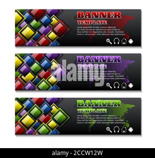 Banner template set Stock Vector