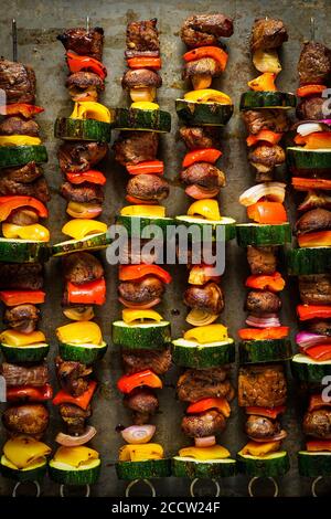 Beef shish kabob Stock Photo