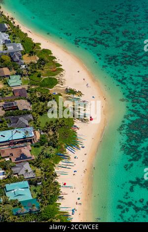 Lanikai Beach, Kailua, Oahu, Hawaii Stock Photo