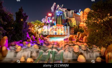 The amazing log flume ride at Island's of Adventure Stock Photo