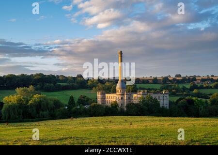 Late summer sunrise over Bliss Tweed Mill. Chipping Norton, Oxfordshire, England Stock Photo