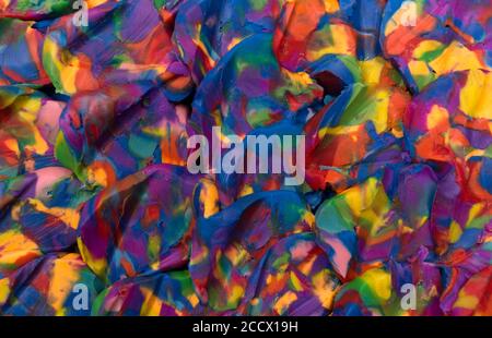 Colorful plasticine scale background. Close up texture. Stock Photo