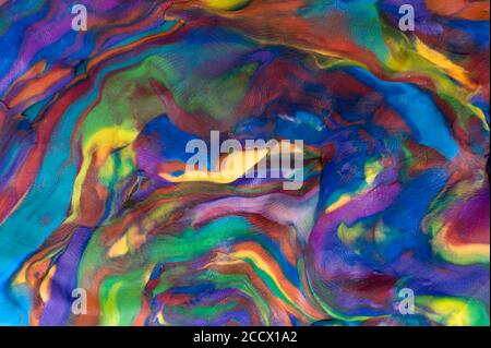 Colorful decorative marble background. Plasticine artwork texture. Stock Photo