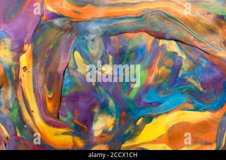 Colorful decorative marble background. Plasticine artwork texture. Stock Photo