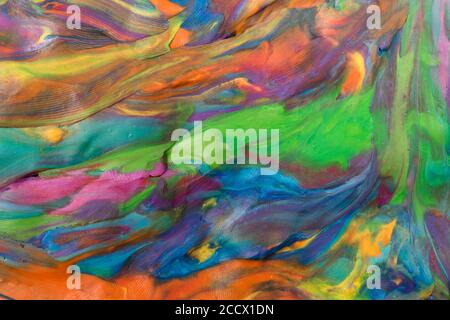 Colorful decorative marble background. Plasticine artwork texture. Stock Photo