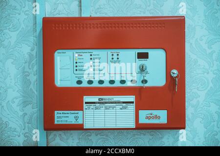 fire alarm board box Stock Photo