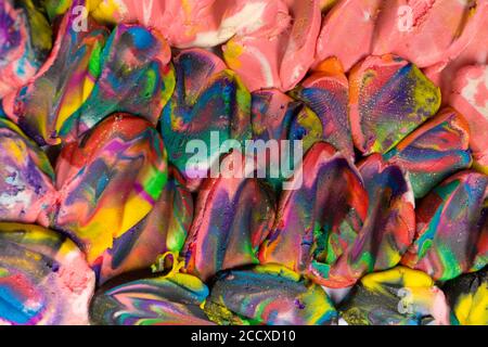 Colorful plasticine scale background. Close up texture. Stock Photo