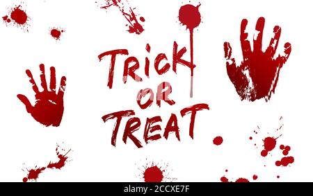 Red drop ink splatter hand print, blood splash vector. Gloss brush ...