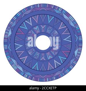 Round boho ornament. Native pattern. Vector element for your creativity Stock Vector