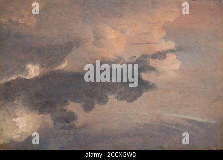 Johan Christian Dahl - Cloud study - Skystudie Stock Photo