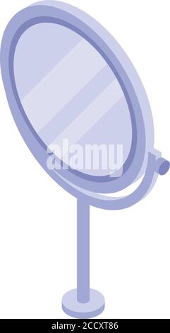 Ballet mirror icon, isometric style Stock Vector