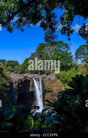 Rainbow Falls, Hilo, Big Island, Hawaii Stock Photo