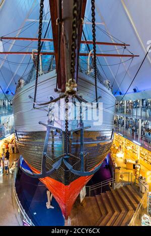 Historic polar research vessel Fram, Fram Museum, Fram Museum (Museum for Polar Expeditions), Museum Island Bygdoy, Oslo, Norway Stock Photo