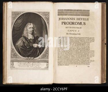 Johannes Hevelius - Prodromus Astronomia - Volume I ‘Prodromus Astronomiae‘ - Capitolo I. Stock Photo
