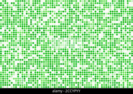 Abstract spring summer green mosaic - vector background from circles Stock Vector