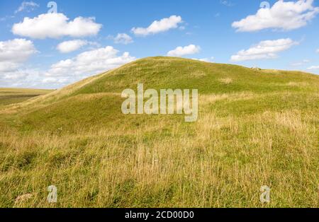 Adam's Grave prehistoric neolithic long barrow, Alton Barnes, Wiltshire, England, UK Stock Photo