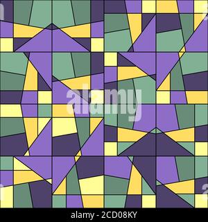 Seamless patterns with abstract ornament Stock Vector