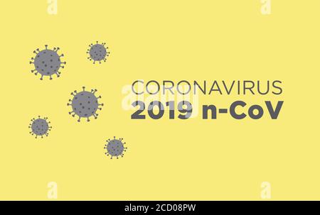 Coronavirus illustration. MERS-Cov (Middle East Respiratory Coronavirus Syndrome), New Corona Virus (2019-nKoV). Design concept for protection against Stock Vector