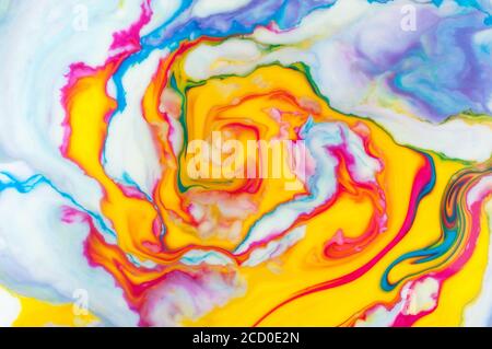 Colorful abstract background with spiral spots Stock Photo