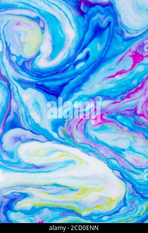 Blue abstract background of watercolor paintings. Mineral texture Stock Photo