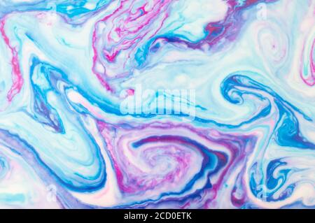 Blue and pink abstract background of watercolor paintings. Mineral texture Stock Photo