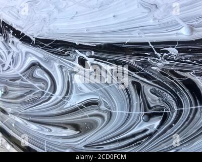 high quality marble. Black and white abstract marble background Stock Photo