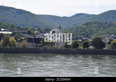 waterfront of Bad Salzig Stock Photo - Alamy