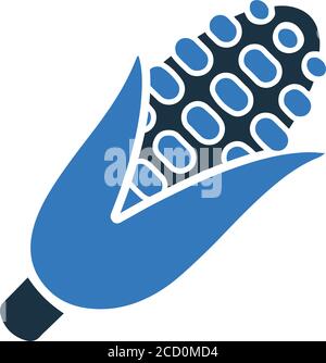 Simple corn vector icon illustration Stock Vector Image & Art - Alamy