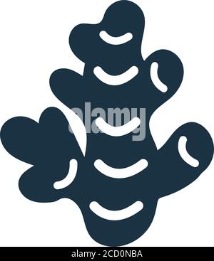 Ginger icon is use in designing and developing websites, commercial, print media, web or any type of design projects. Stock Vector