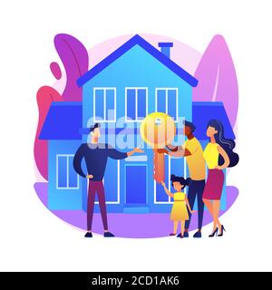 Real estate abstract concept vector illustration. Stock Vector