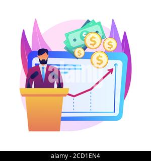 Government spending abstract concept vector illustration. Stock Vector