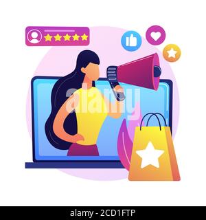 Brand ambassador abstract concept vector illustration. Stock Vector