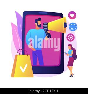 Brand advocate abstract concept vector illustration. Stock Vector