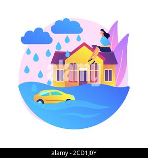 Flood abstract concept vector illustration Stock Vector Image & Art - Alamy