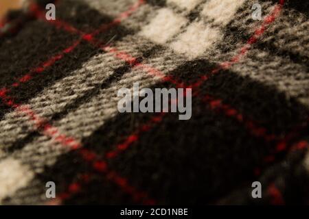 knitted wool slippers tartan pattern checked Stock Photo - Alamy