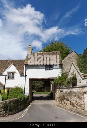 Archway Cottage, “Castle Combe” village, Wiltshire, Cotswolds, England, UK Stock Photo