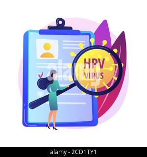 Human papillomavirus HPV abstract concept vector illustration. Stock Vector