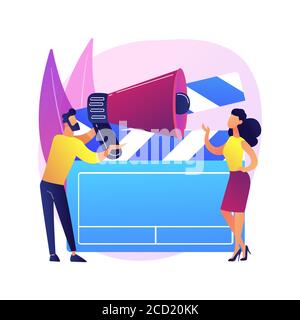 Casting call abstract concept vector illustration. Stock Vector